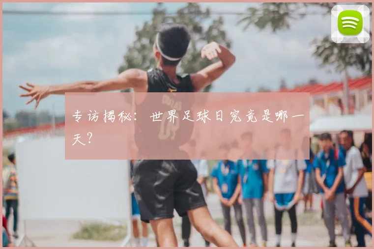 专访揭秘:世界足球日究竟是哪一天?